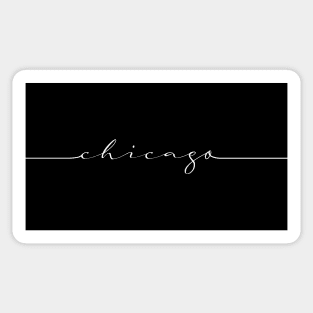 Minimal Chicago script design Sticker